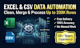 clean, merge and automate excel CSV data using python