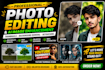 professionally edit photos, create youtube thumbnails, and enhance  ai image