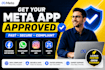get meta app approval, whatsapp API and facebook app review