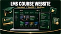 build a professional learndash or tutorlms course website with custom design