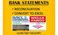 do the bank statements and,reconciliation