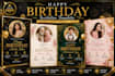 design a modern and beautiful birthday invitation card