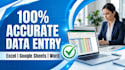 do manual data entry from PDF to excel