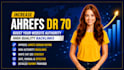 increase ahrefs DR 70 domain rating with seo backlinks
