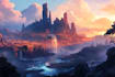 design stunning fantasy landscape