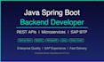 build a java spring boot backend rest API service