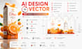 convert ai generated packaging  into print ready vector files