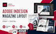 design magazine layouts and newsletters in adobe indesign
