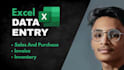 sales and purchase data entry in excel