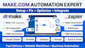 setup make com automation, fix make com zapier automation integromat made com