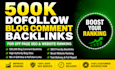 create 500k do follow blog comment backlinks
