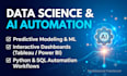 create ai automation workflows, chatbots, and data dashboards