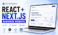 build a fast react next js business website