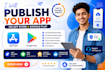 publish upload ios android app to appstore playstore
