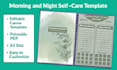 design editable canva self care planner and journal templates
