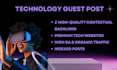 provide contextual backlink service in tech guest post blog
