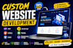 develop a custom responsive website using PHP HTML CSS javascript
