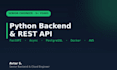 develop a scalable python fastapi backend and rest API