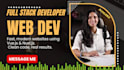 be your full stack web developer using vue js nuxt js and tailwind CSS