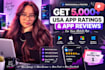 do 5000 mobile app marketing app download app promotion app window ra ting