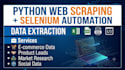 python web scraping, automation and data extraction
