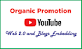 organically promote youtube video with SEO embedding