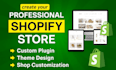 design shopify website, shopify store design or shopify website development