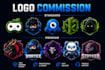 professional gaming and streamer logo design