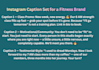 write social media captions and content calendars