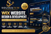 build wix website design, wix development, wix studio, redesign landing page
