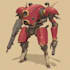 create retro mecha or scifi gundam art