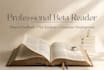 beta read your book and provide a constructive critiquel