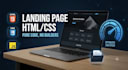 develop a clean HTML CSS js responsive landing page or front end website
