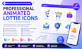 create custom animated lottie icons for website, mobile app, and UI UX