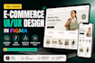 design a modern ecommerce website UI UX in figma
