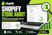 perform a complete shopify store audit with actionable recommendation