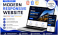 build a modern responsive website using HTML CSS javascript