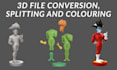 color split stl and convert to multicolor 3mf for bambu studio printing