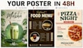design a restaurant promotion poster