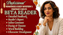 be your fiction beta reader, mystery novel beta reader, thriller beta reader