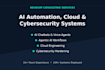 build ai chatbots, cloud, and cybersecurity systems