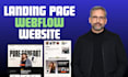 be your webflow expert, webflow landing page, webflow design, figma to webflow