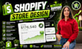 shopify store design, redesign shopify website design, shopify dropshipping