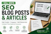 write SEO blogs posts and engaging articles