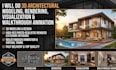 do 3d architectural modeling rendering visualization walkthrough animation