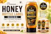 design premium honey bottle label and packaging design