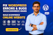 fix wordpress errors bugs woocommerce issues build ecommerce online website