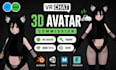 create a custom furry vrchat avatar for PC and quest