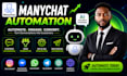 build manychat automation manychat instagram facebook uchat ai chatbot