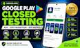 do aso app promotion app install and google play closed testing